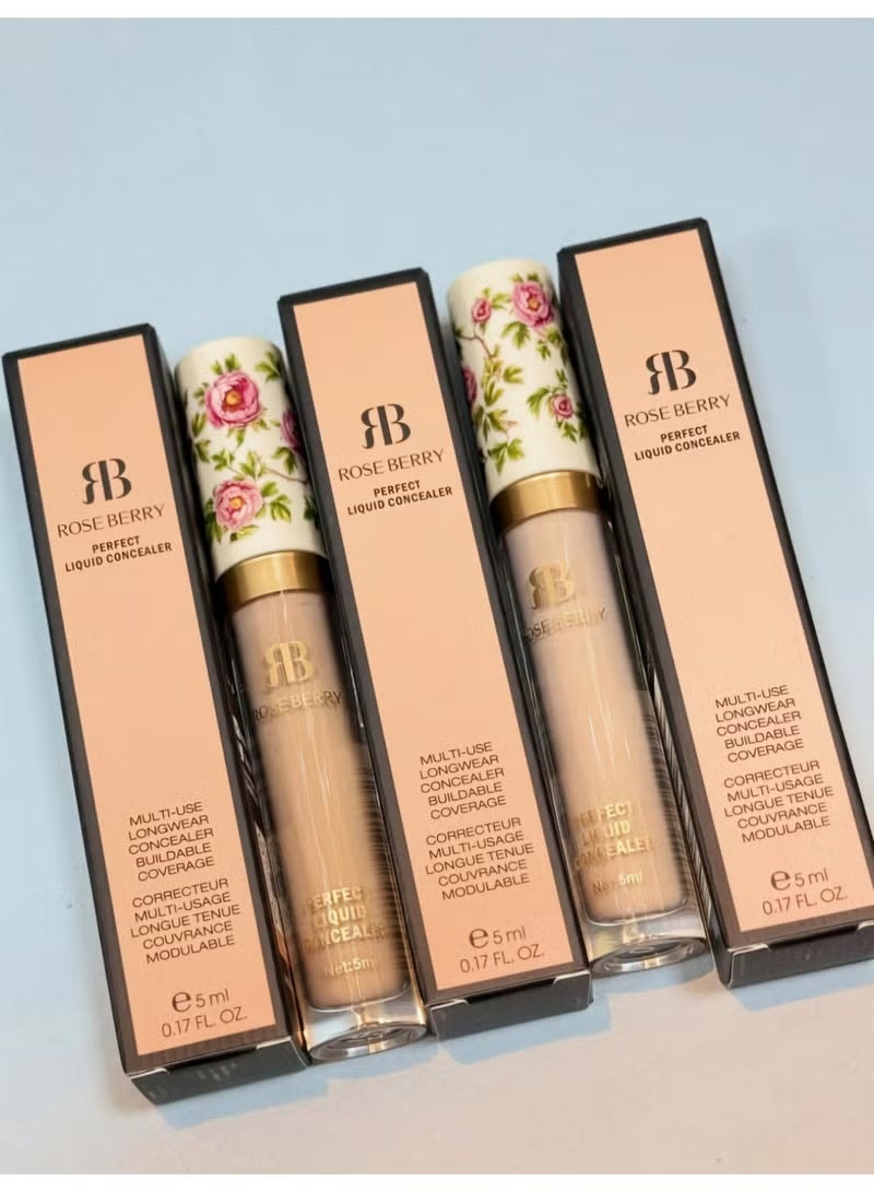 Rose Berry Perfect Liquid Concealer - Shade 03 - Image 5